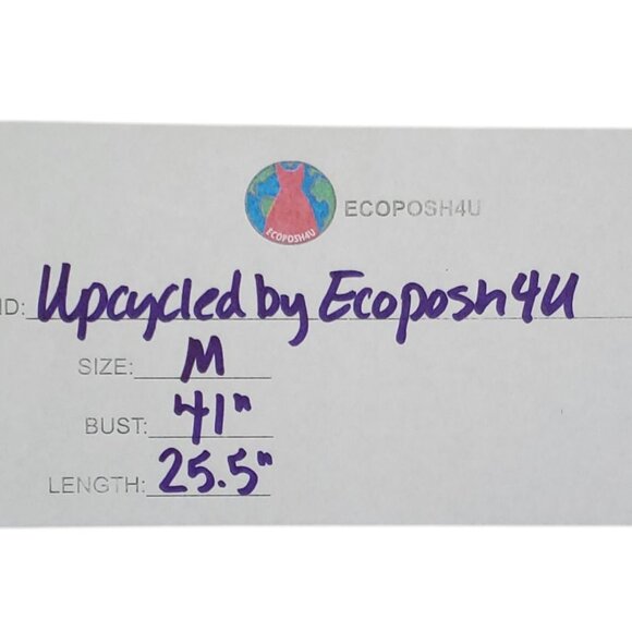 Womens Upcycled Distressed Flannel with "Jack Frost" Embroidered Patch Medium - Picture 8 of 8